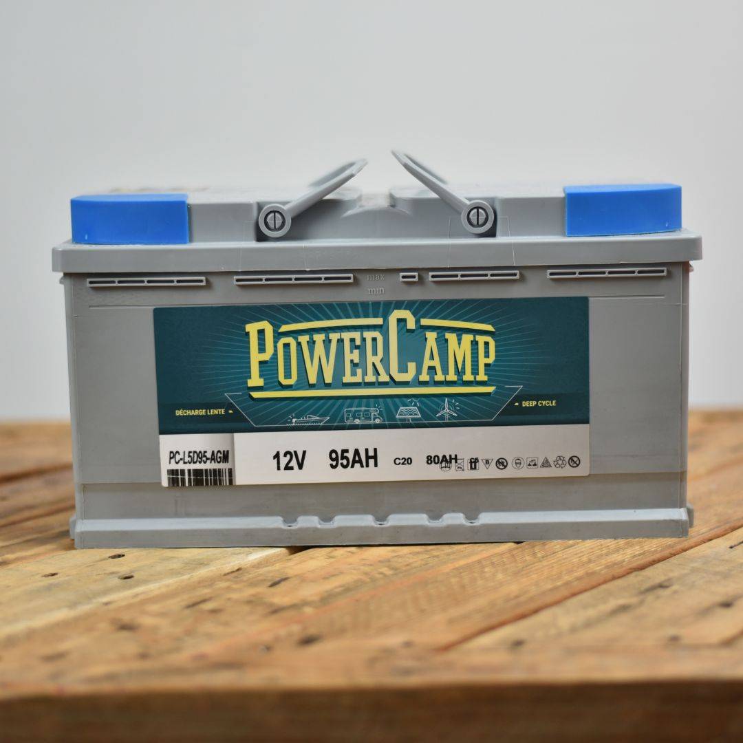 Batterie camping-car AGM à décharge lente Powerlib' RG-6Q73C